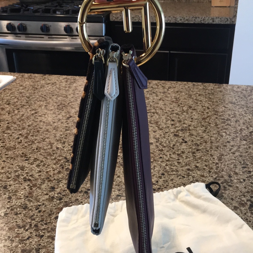 NWOT Fendi Tripletted Zucca Pouch - Picture 3 of 14